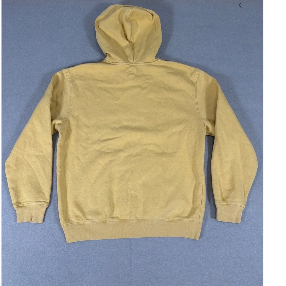 Gap Arch Logo Pullover Hoodie men or workmen's Yellow Applique Sweatshirt Small